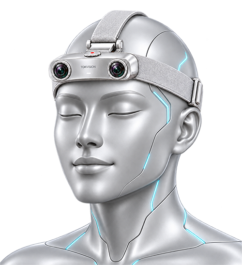 Tok Vision multi-camera ego capture headset rendering